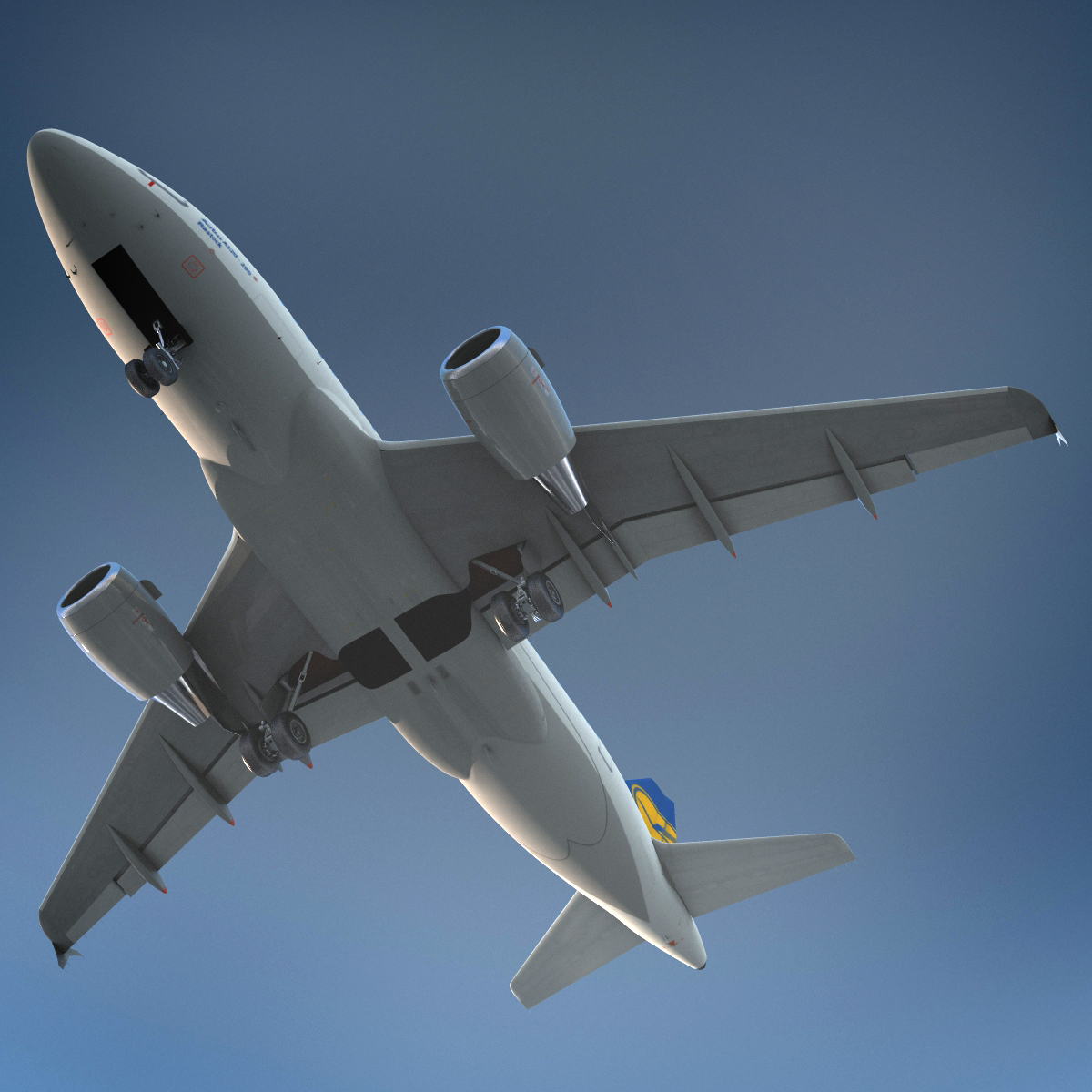 3D Airbus A321 Lufthansa Rigged model