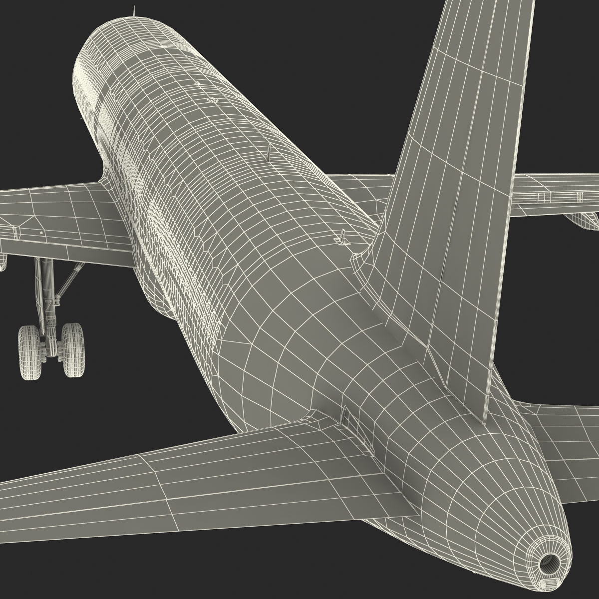 3D Airbus A321 Lufthansa Rigged model