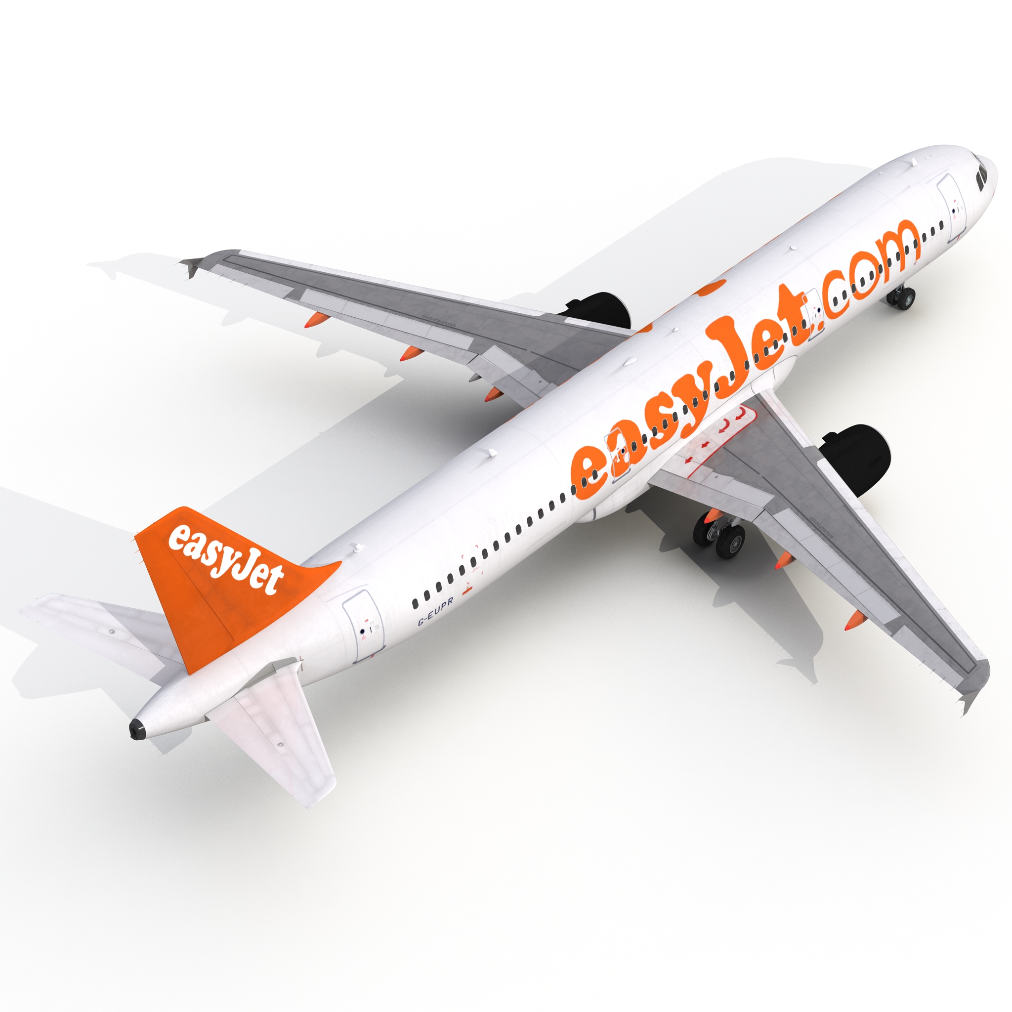 Airbus A321 EasyJet 3D model