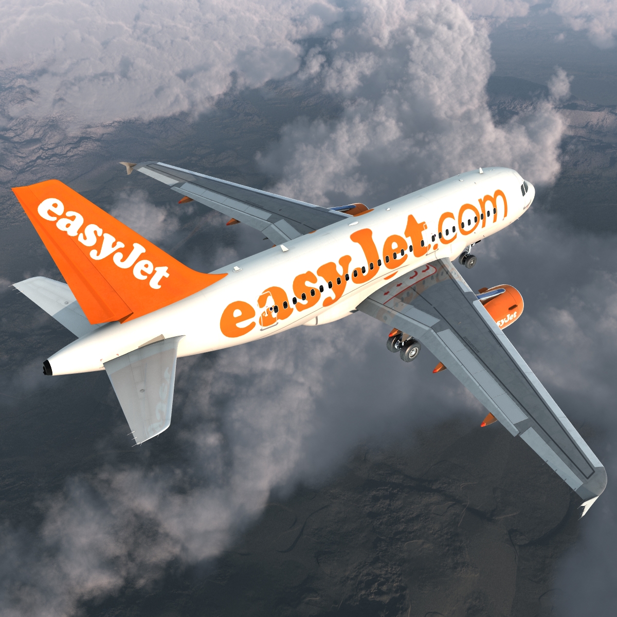 Airbus A321 EasyJet 3D model