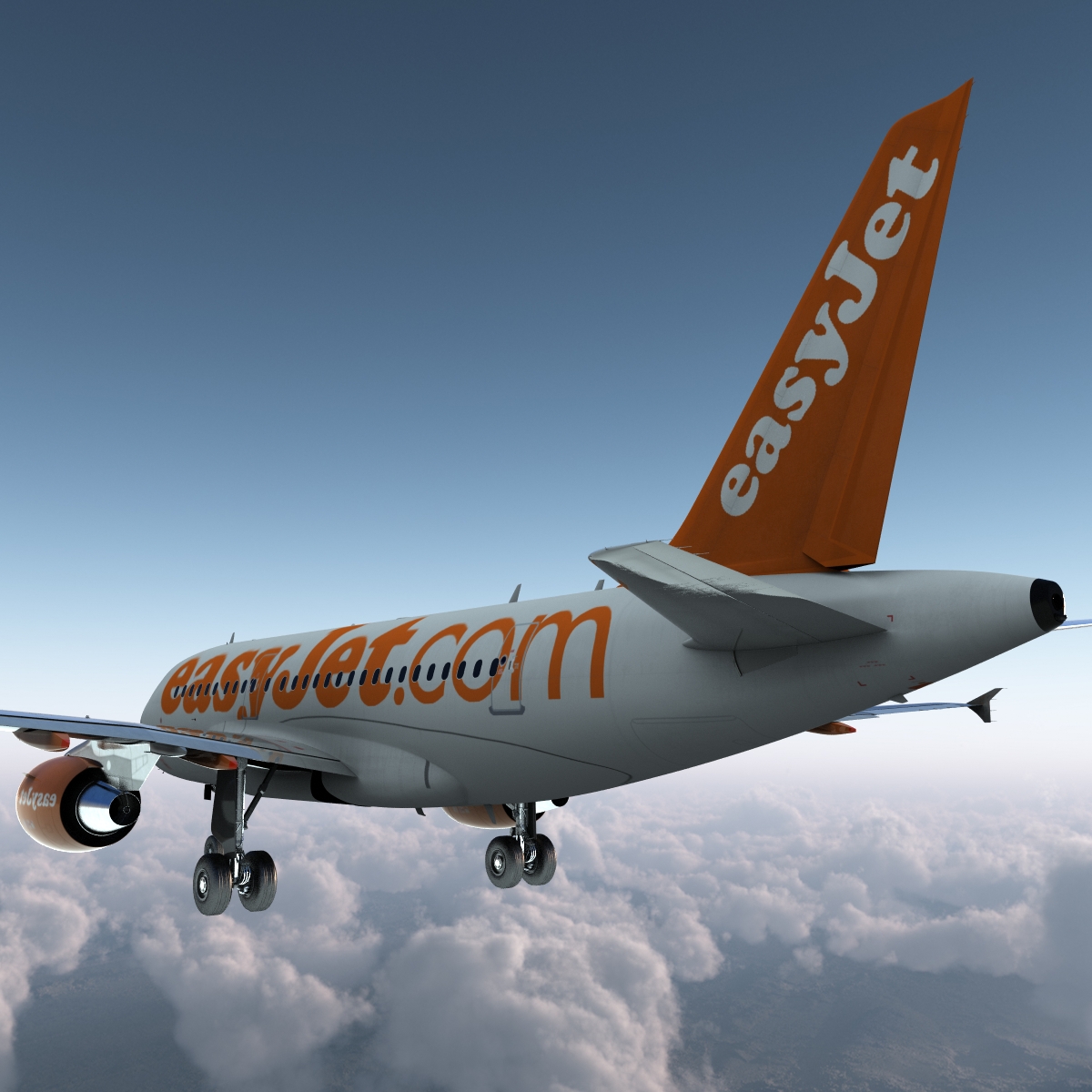 Airbus A321 EasyJet 3D model