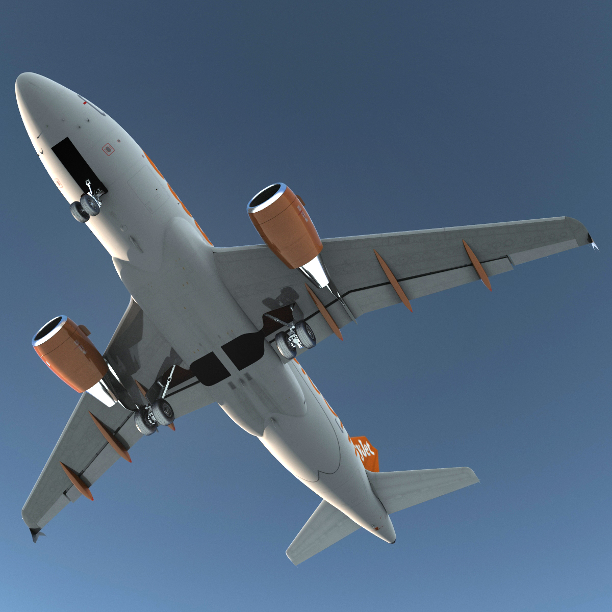 Airbus A321 EasyJet 3D model