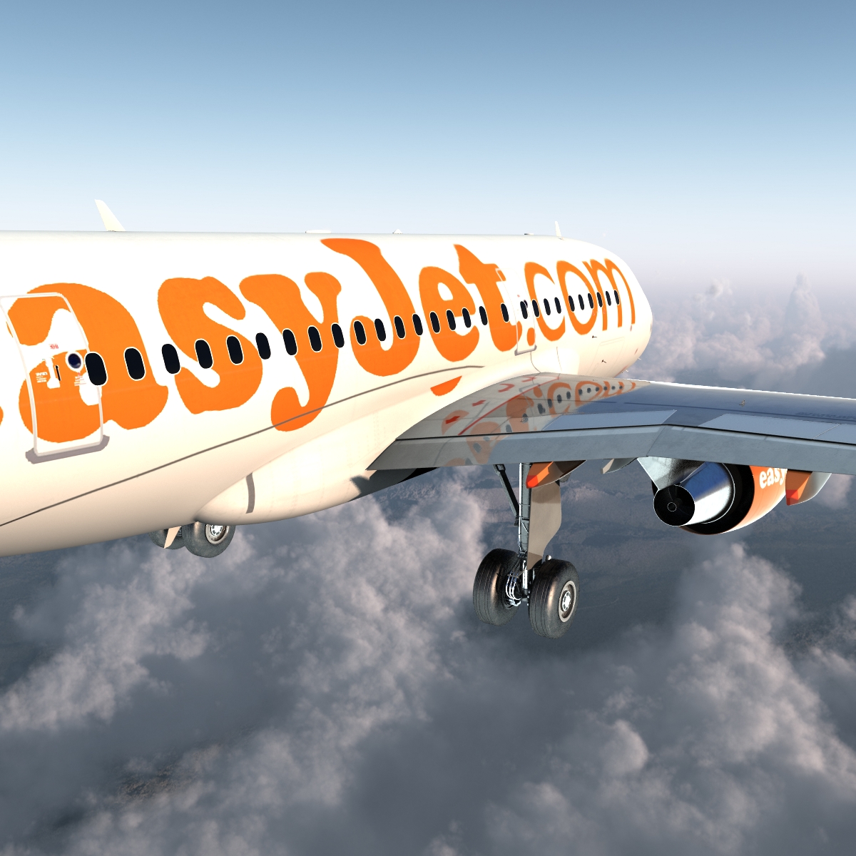 Airbus A321 EasyJet 3D model