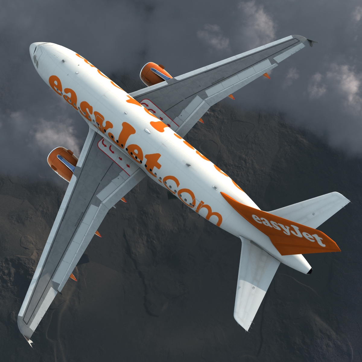 Airbus A321 EasyJet 3D model