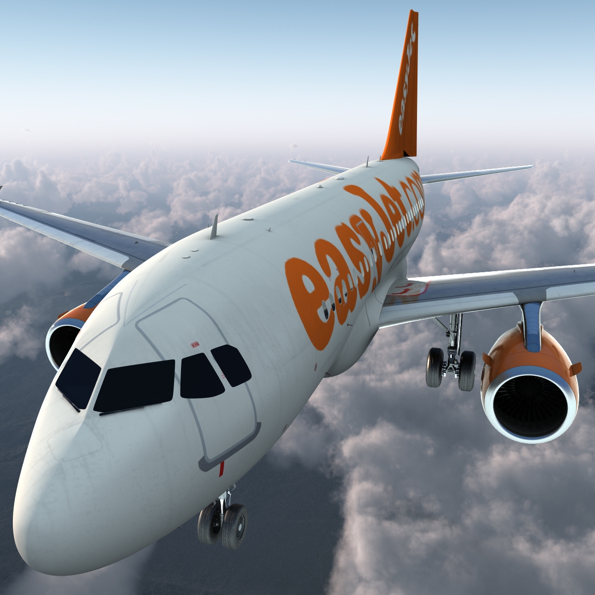 Airbus A321 EasyJet 3D model