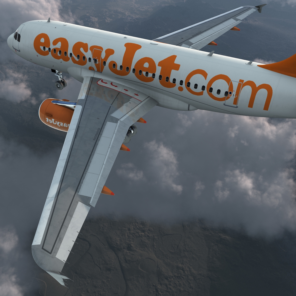 Airbus A321 EasyJet 3D model