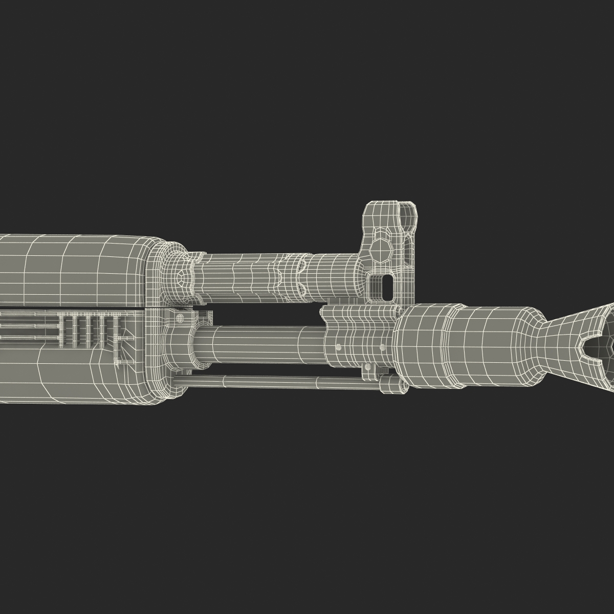 3D model Assault Rifle AK 104