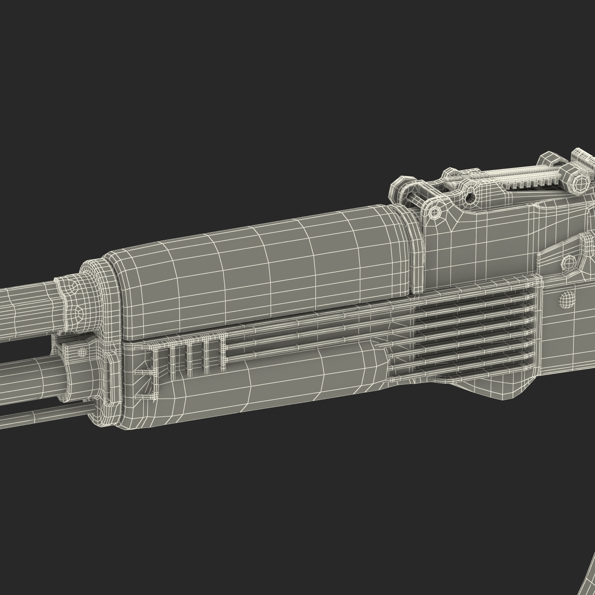 3D model Assault Rifle AK 104