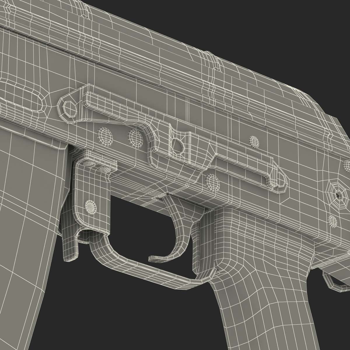 3D model Assault Rifle AK 104