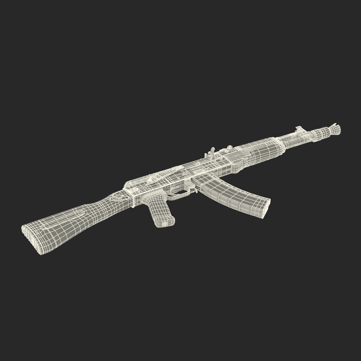 3D model Assault Rifle AK 104