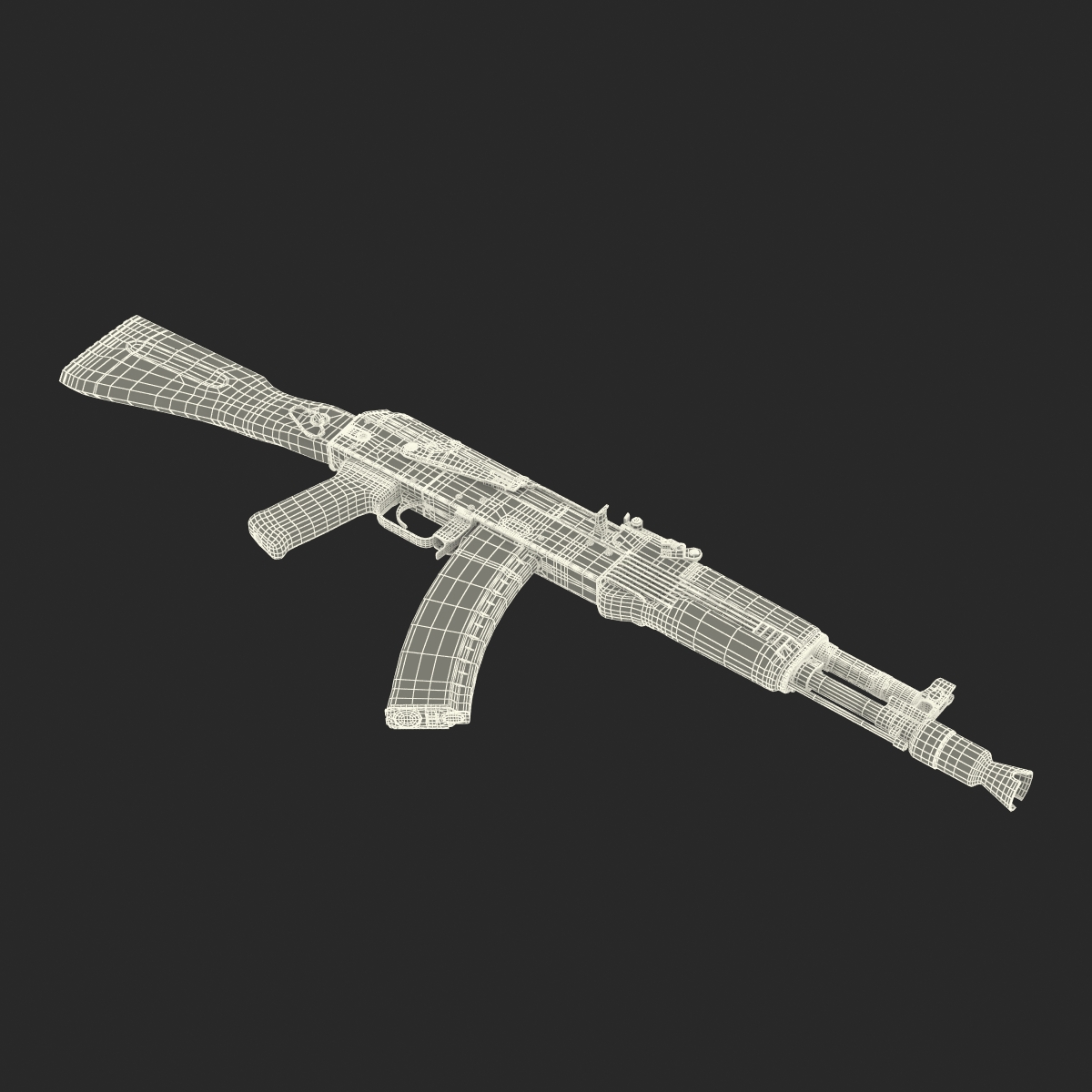 3D model Assault Rifle AK 104