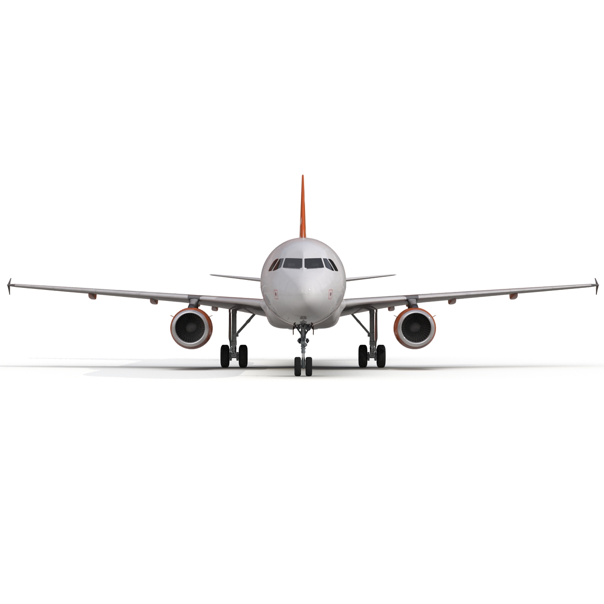 3D Airbus A321 EasyJet Rigged