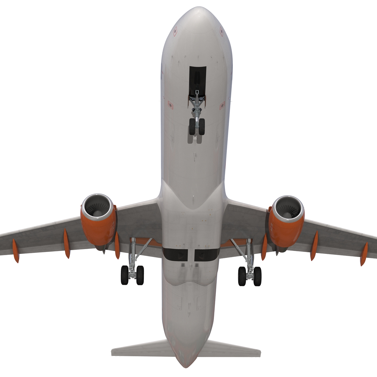 3D Airbus A321 EasyJet Rigged