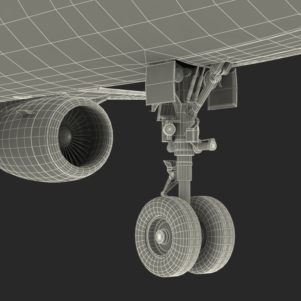 3D Airbus A321 EasyJet Rigged