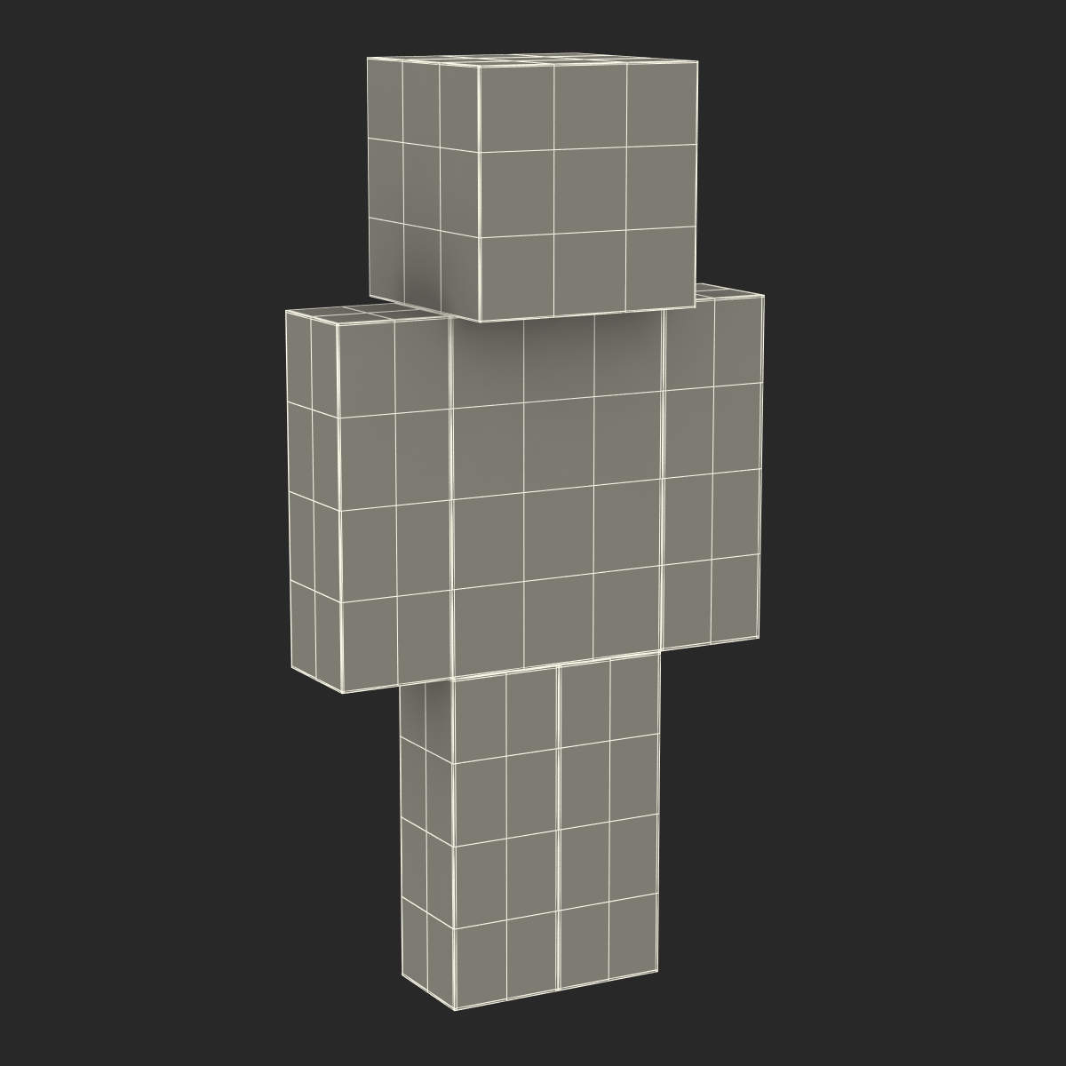 3D model Minecraft Steve