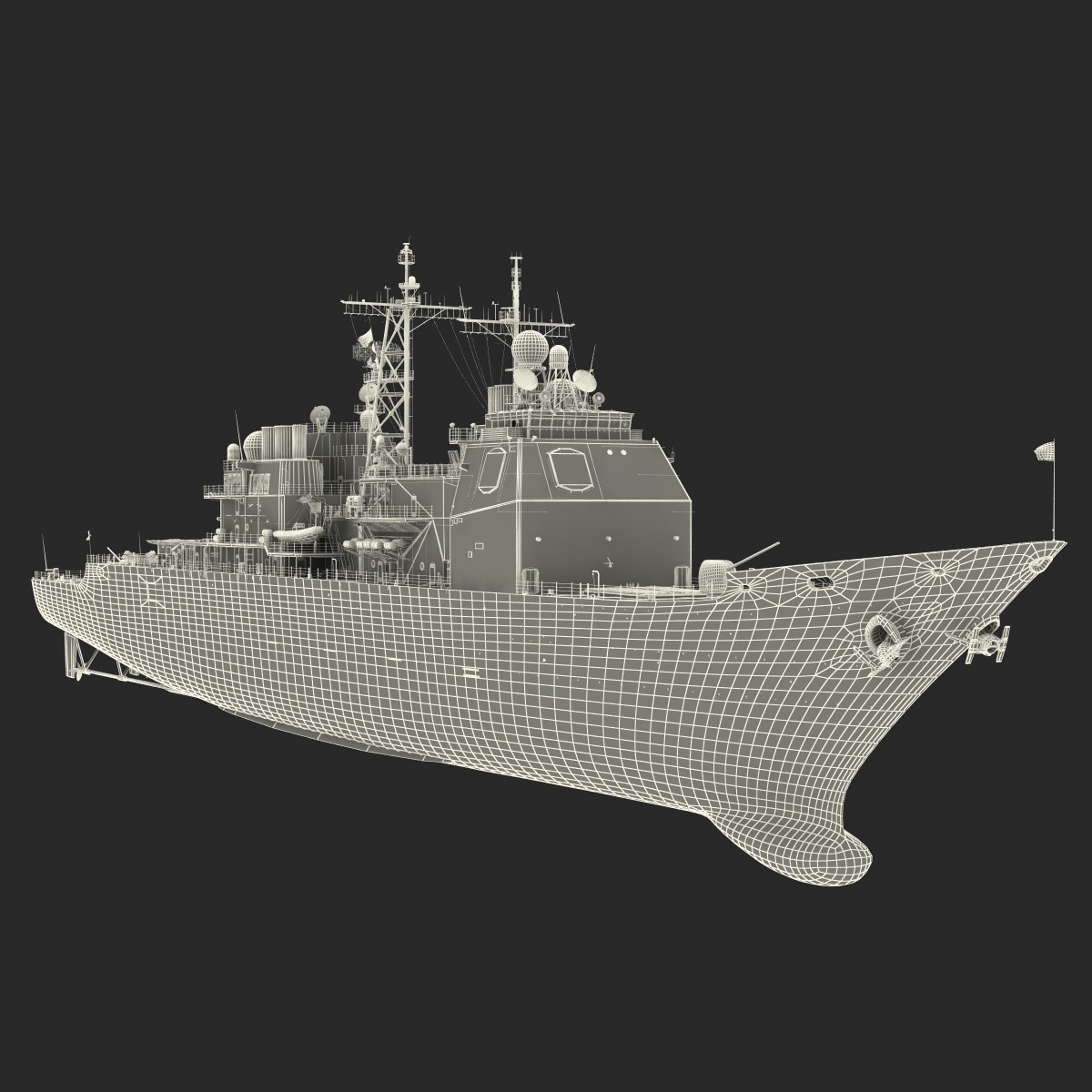 3D model Lake Erie CG 70