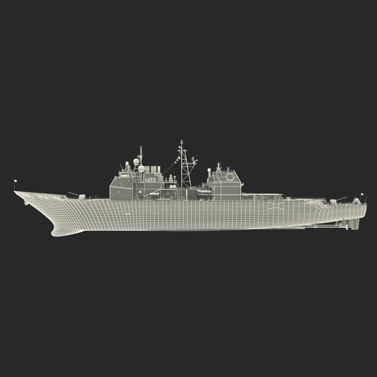 3D model Lake Erie CG 70