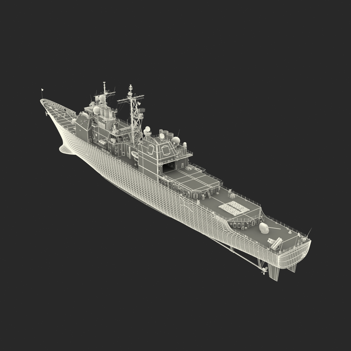 3D model Lake Erie CG 70