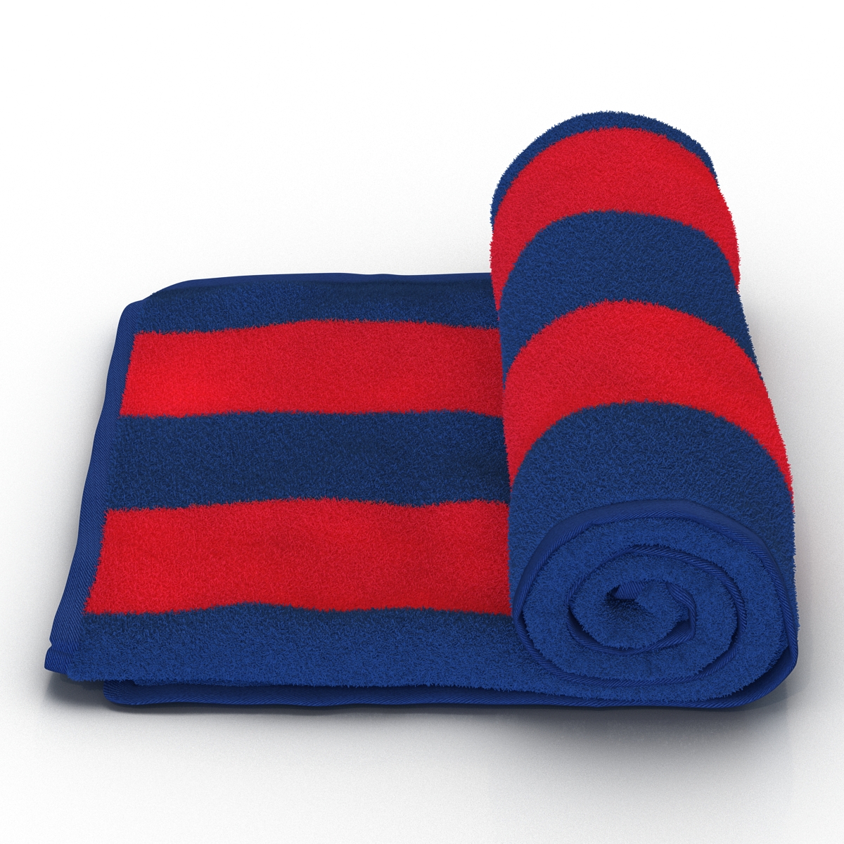 3D model Beach Towel Red