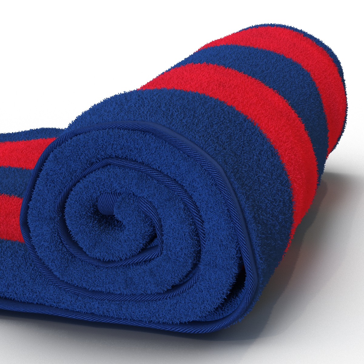 3D model Beach Towel Red