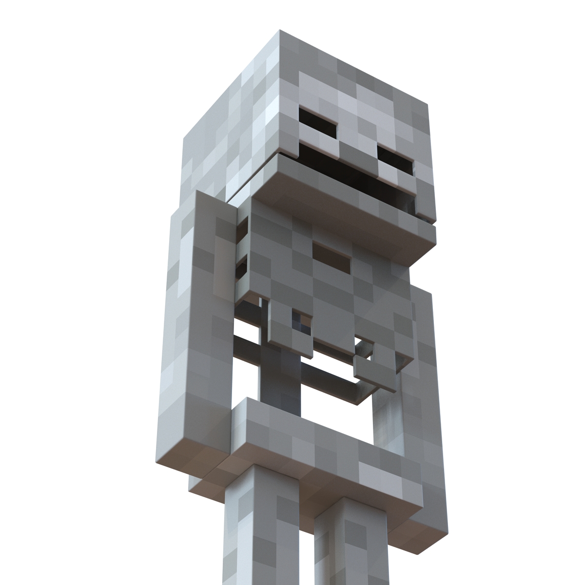 3D Minecraft Skeleton model