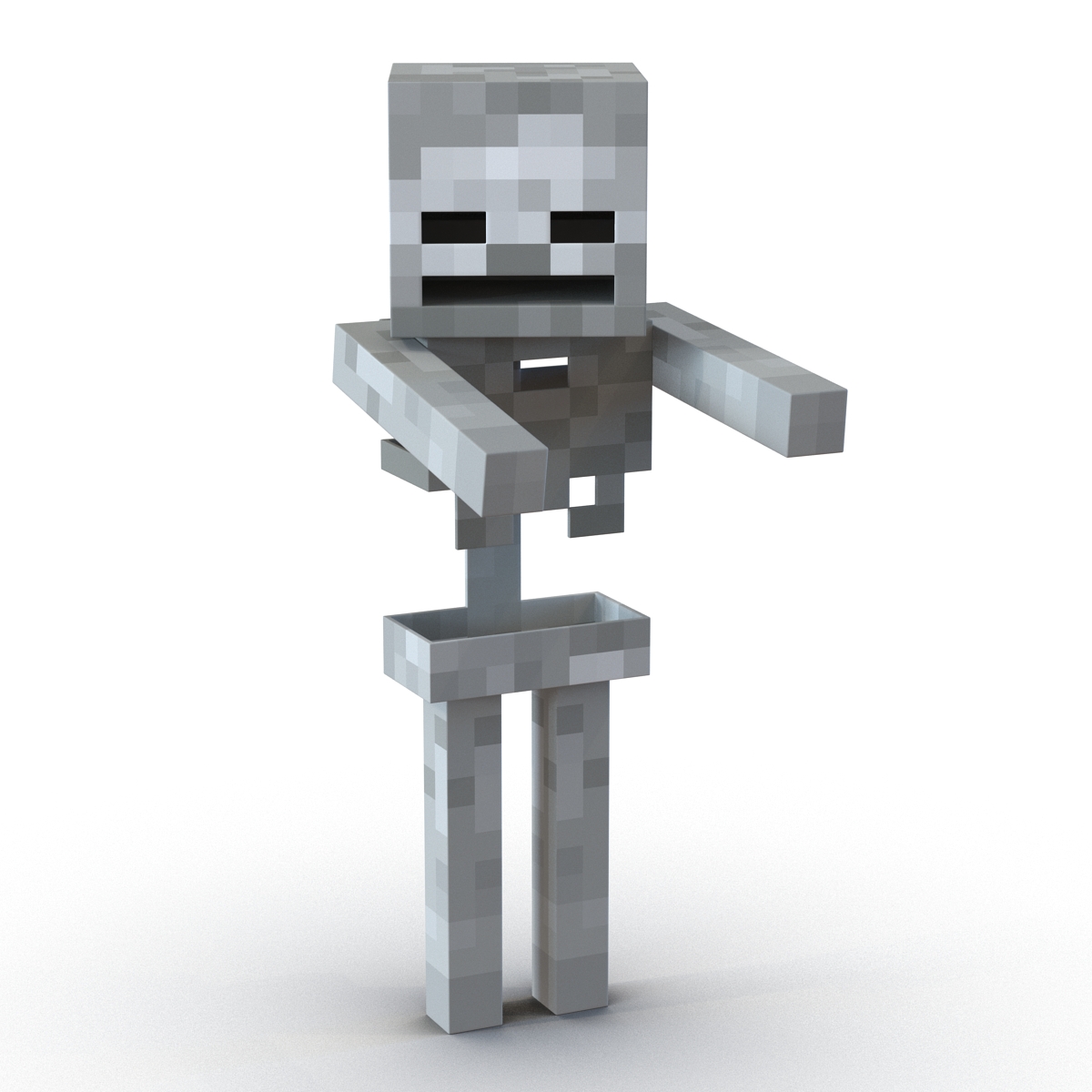 3D model Minecraft Skeleton Rigged