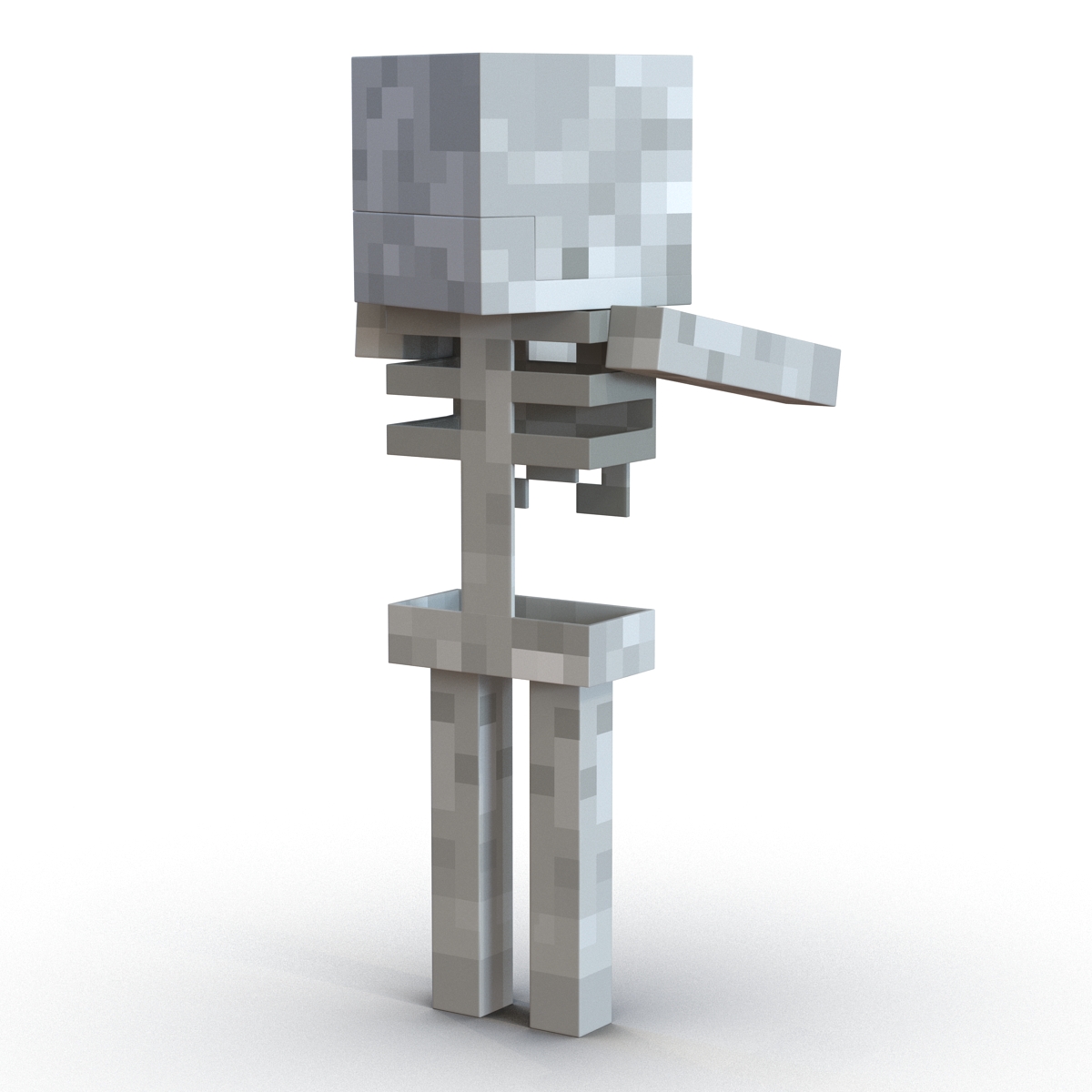 3D model Minecraft Skeleton Rigged