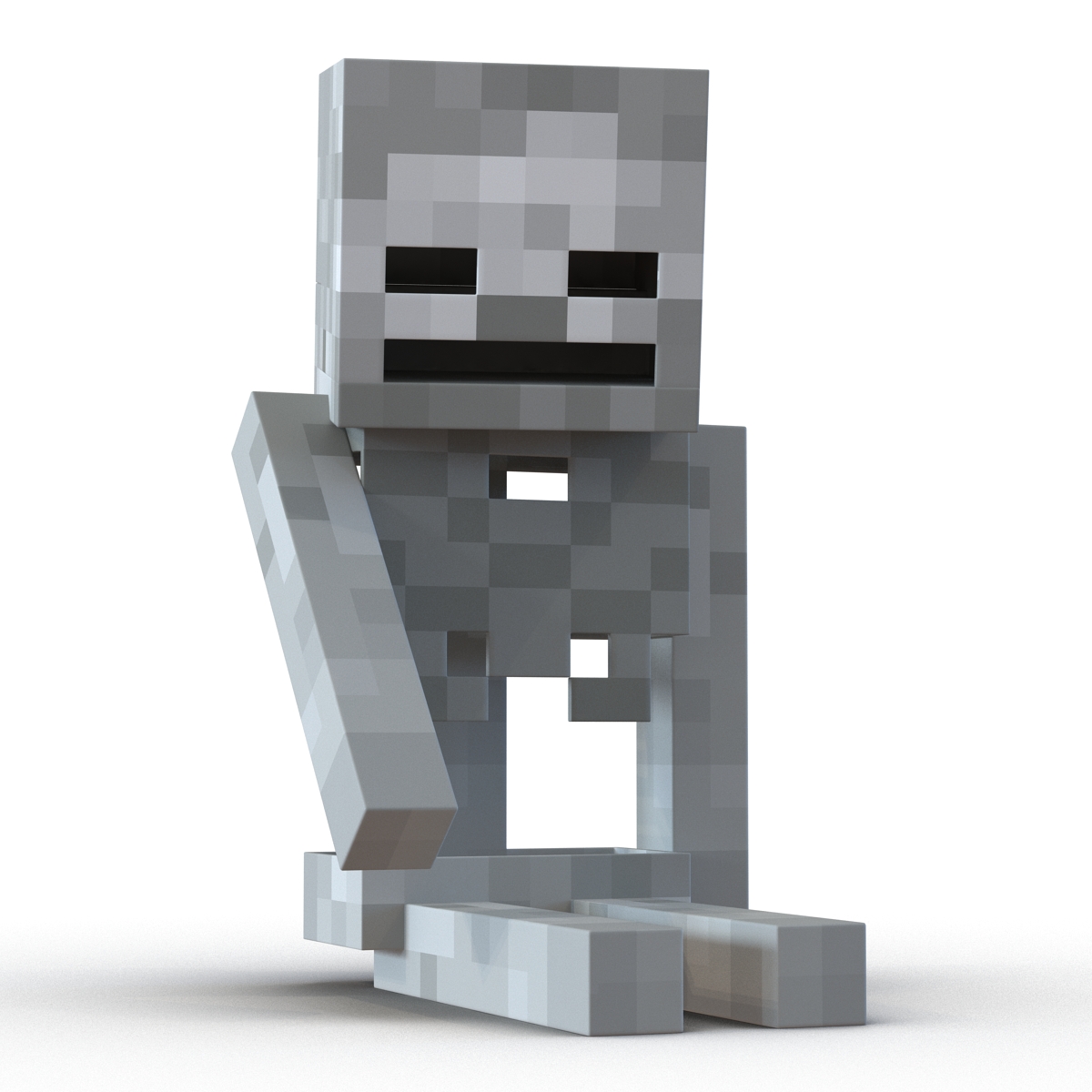 3D model Minecraft Skeleton Rigged