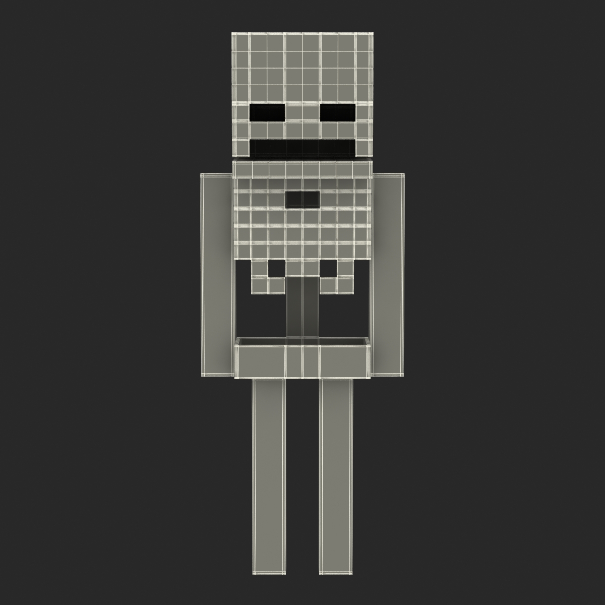 3D model Minecraft Skeleton Rigged