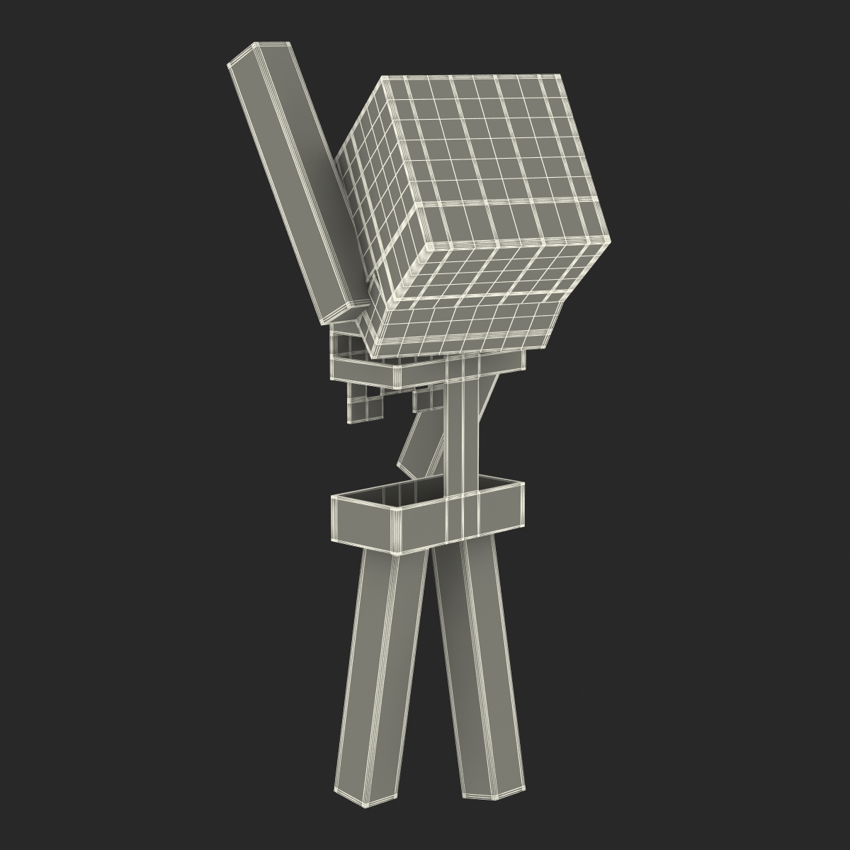 3D model Minecraft Skeleton Rigged