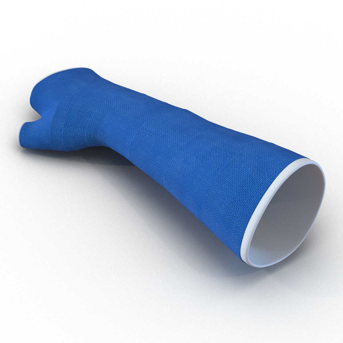 Blue Fiberglass Cast Arm 3D model