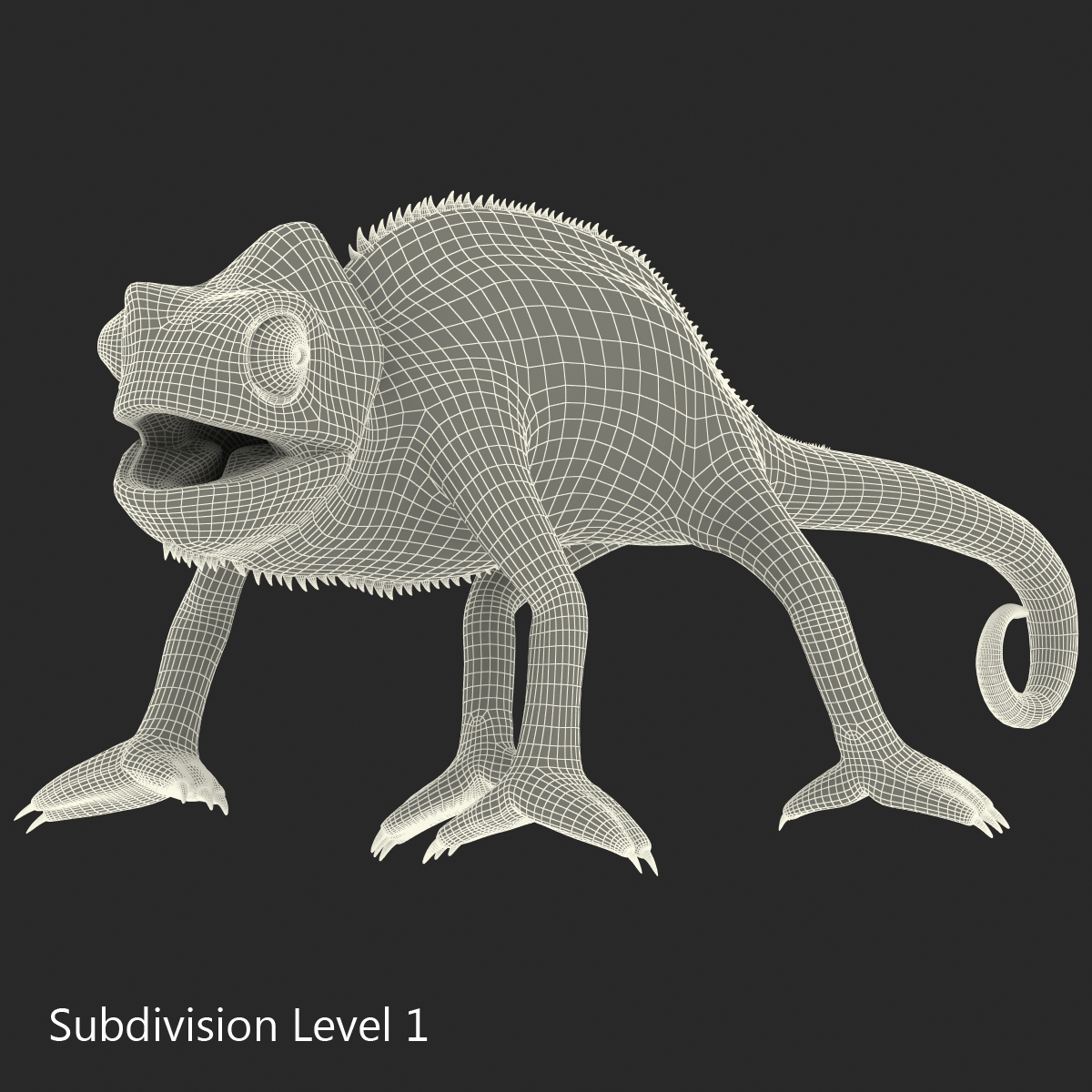 3D Chameleon Pose 4