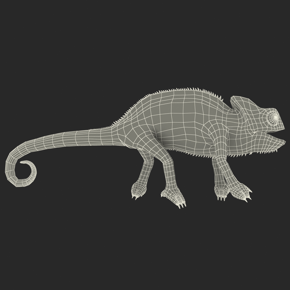 3D Chameleon Pose 4