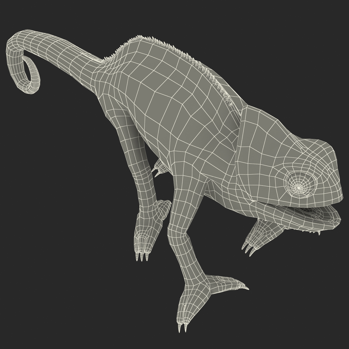 3D Chameleon Pose 4