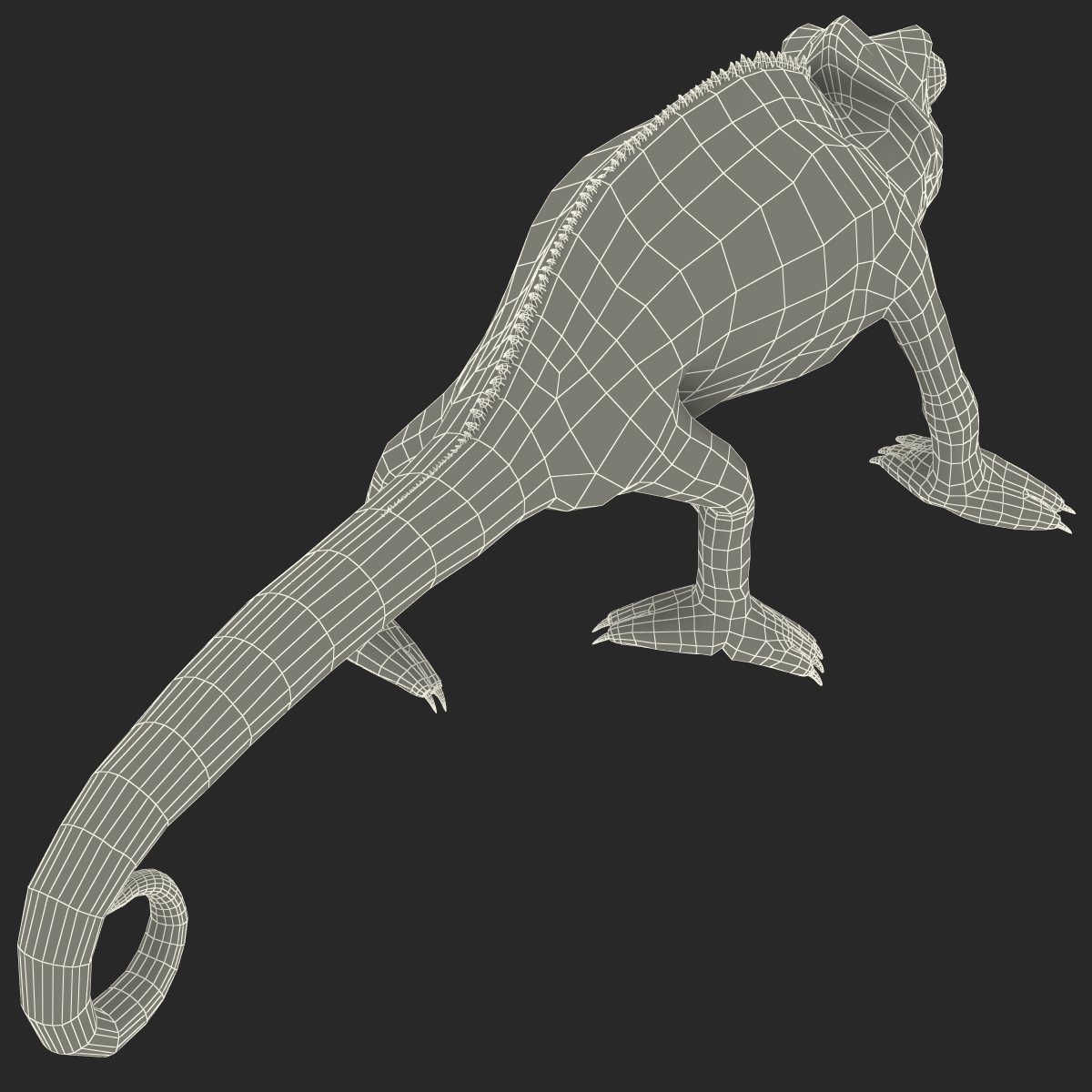 3D Chameleon Pose 4