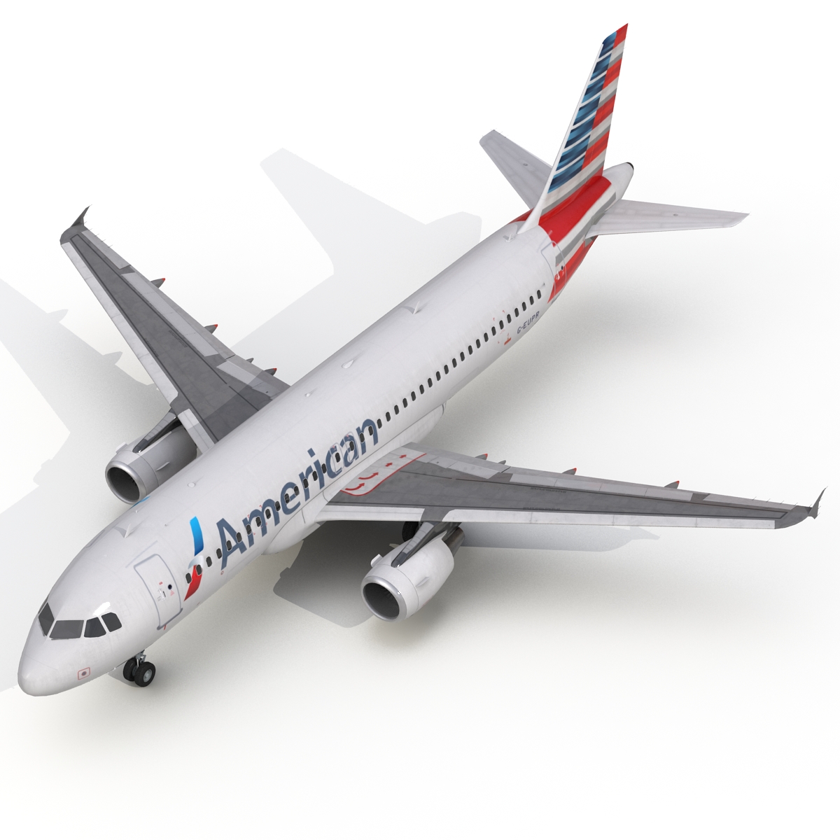 Airbus A320 American Airlines 3D model