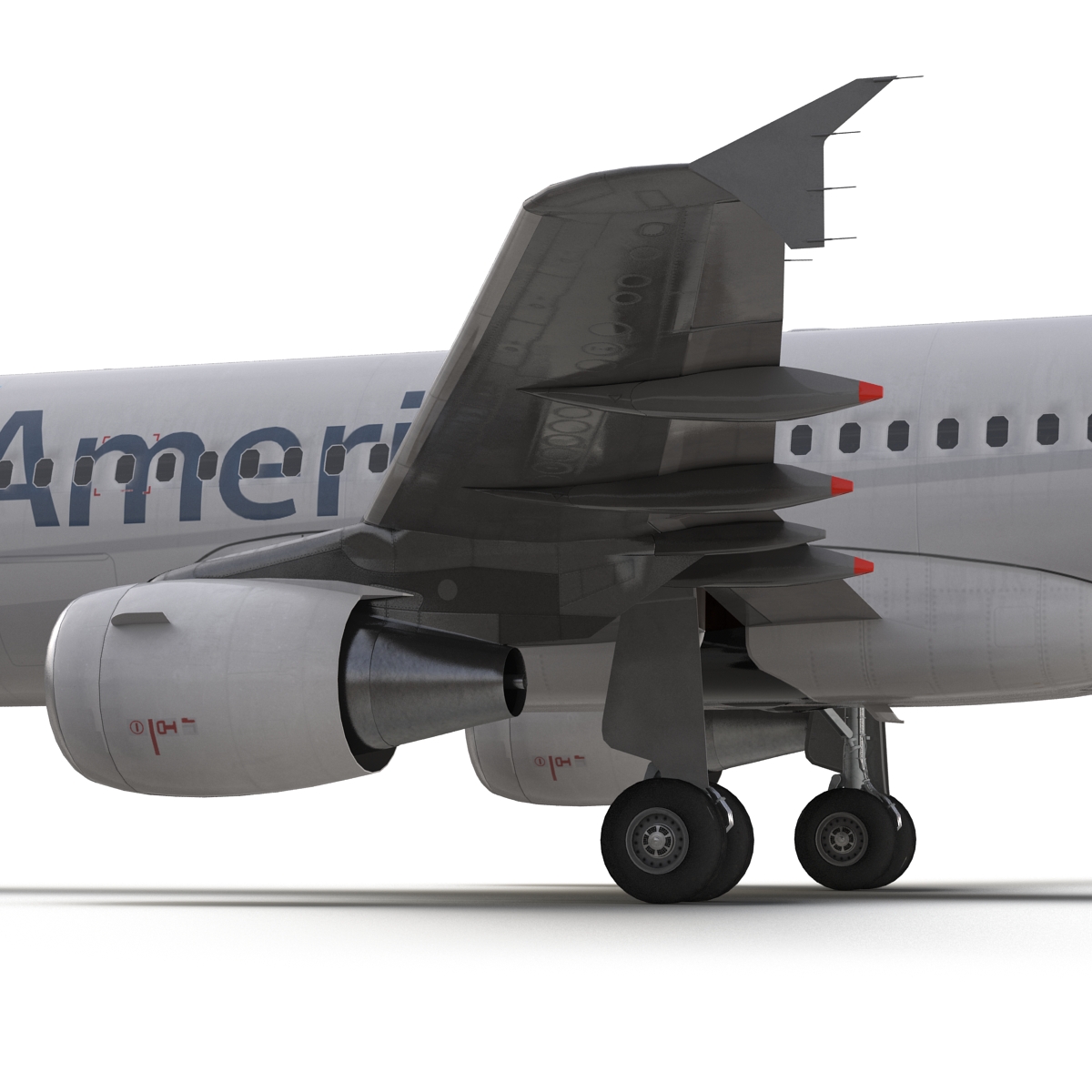 Airbus A320 American Airlines 3D model