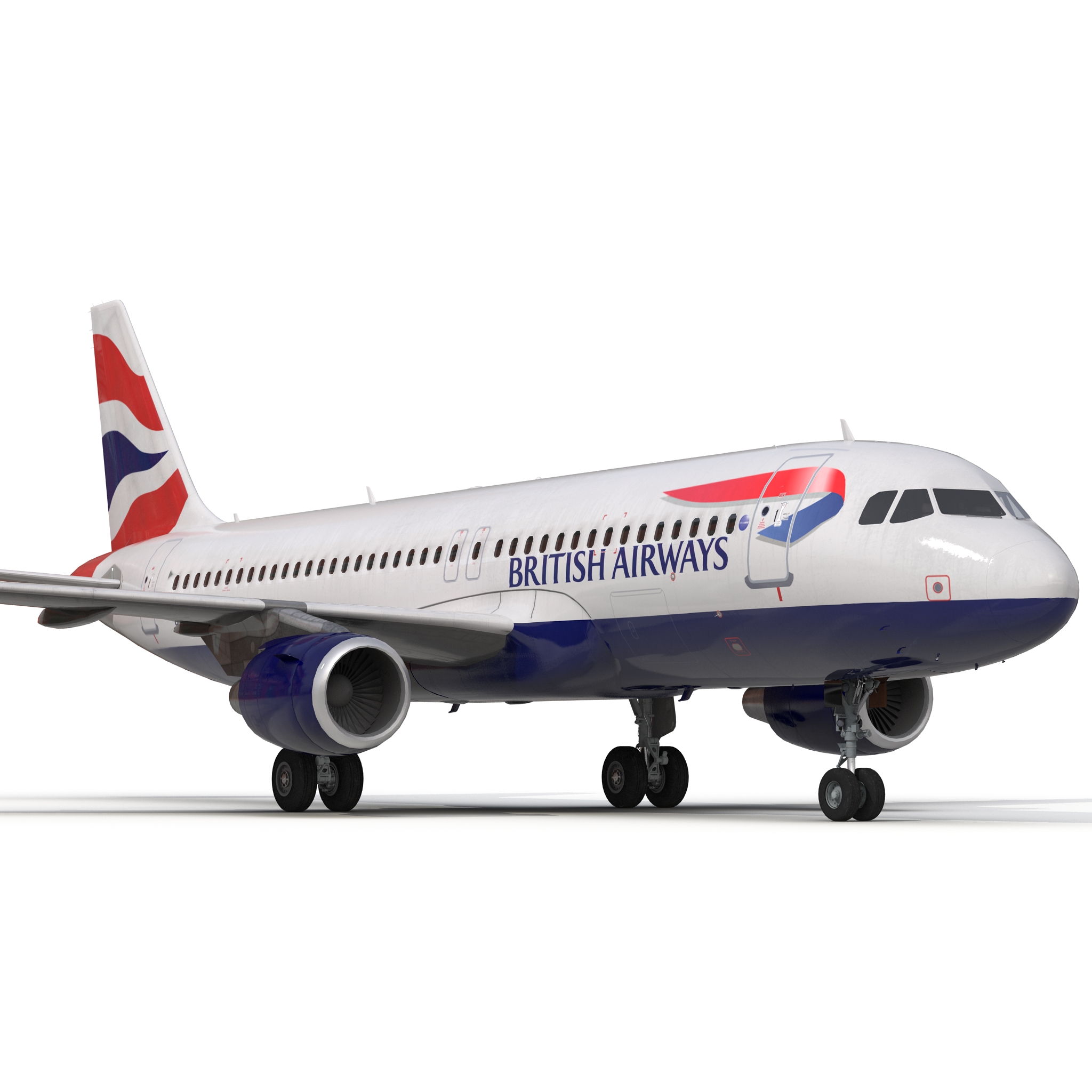 Airbus A320 British Airways 3D