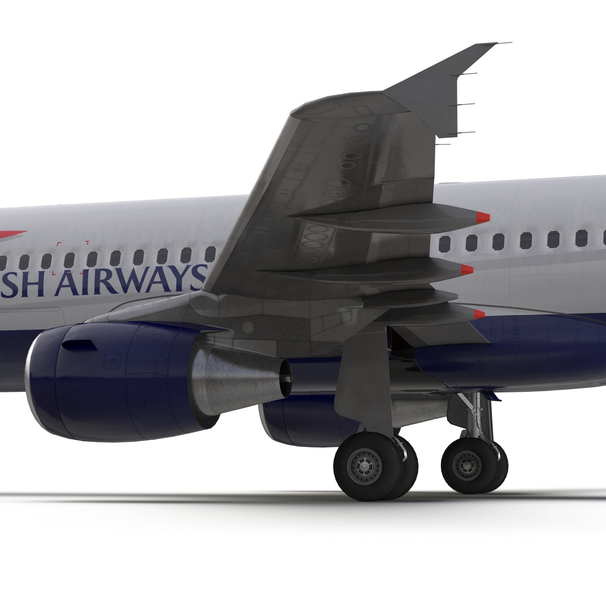 Airbus A320 British Airways 3D