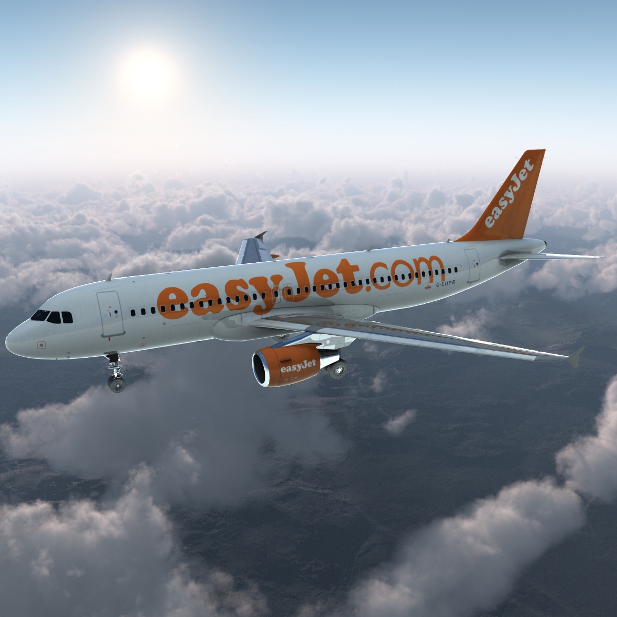 Airbus A320 EasyJet 3D model