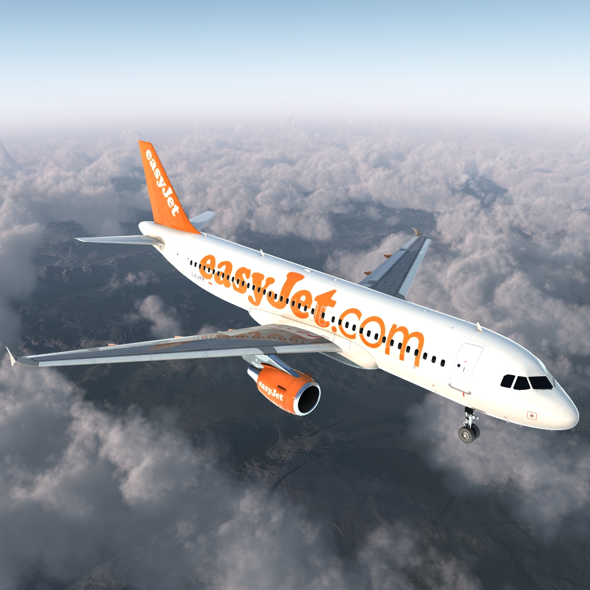 Airbus A320 EasyJet 3D model