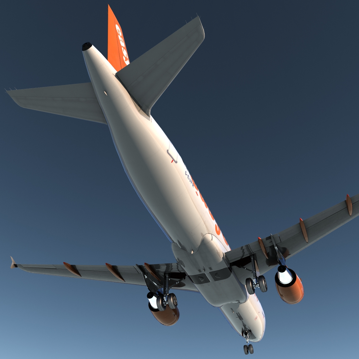 Airbus A320 EasyJet 3D model