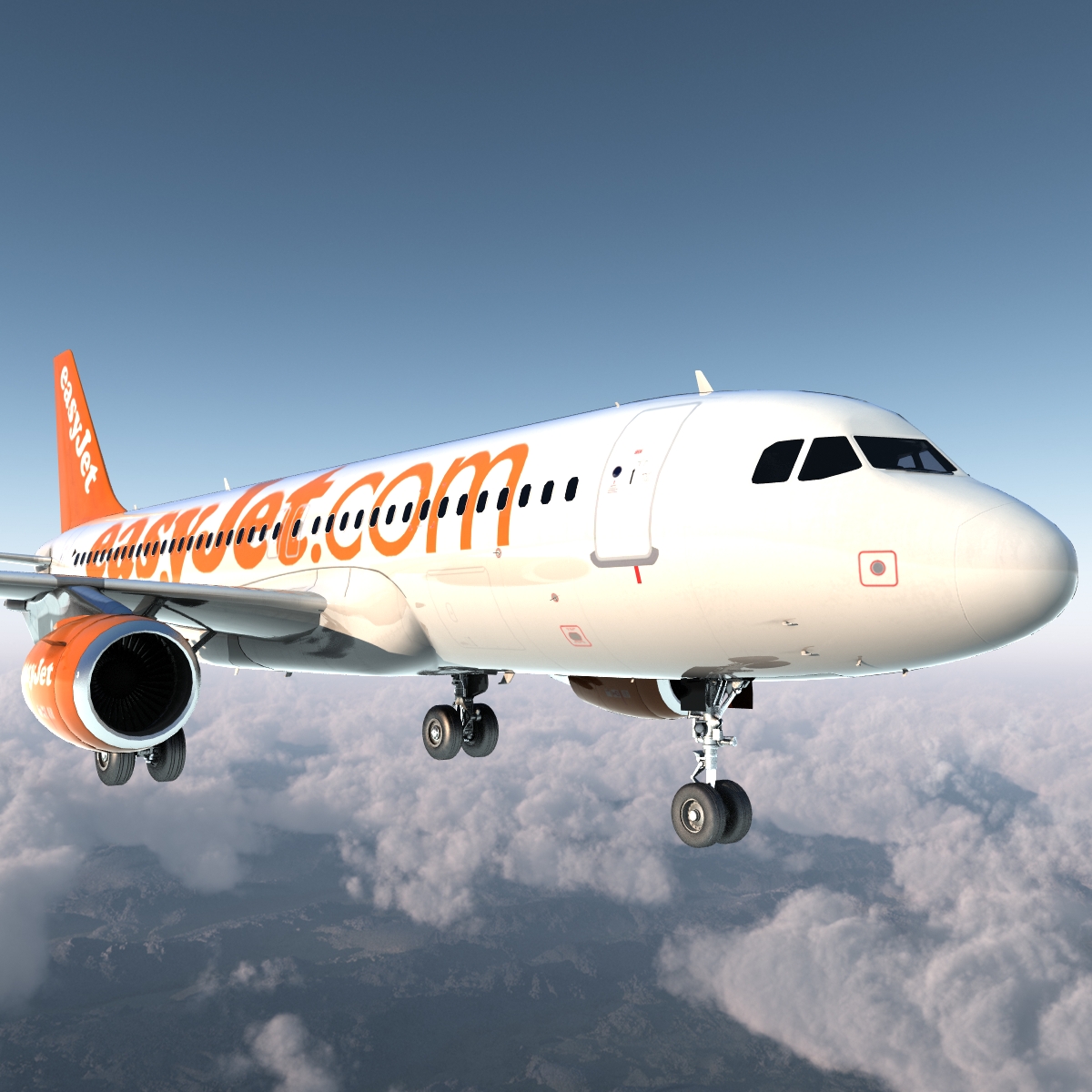 Airbus A320 EasyJet 3D model