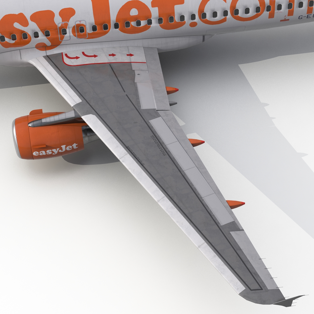 Airbus A320 EasyJet 3D model