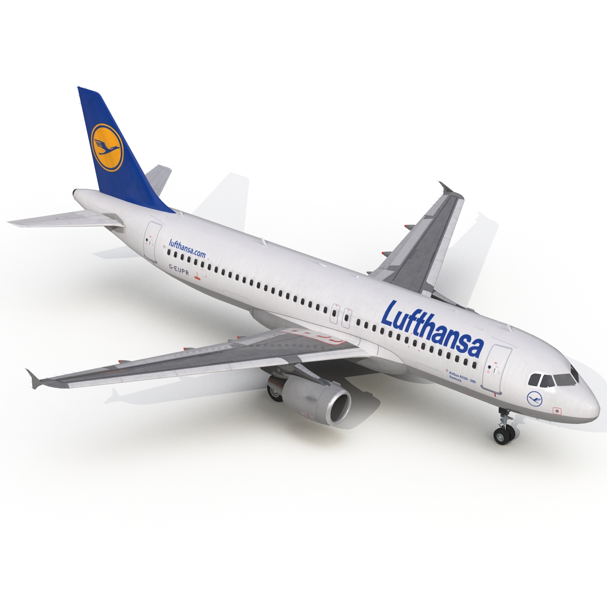 3D Airbus A320 Lufthansa