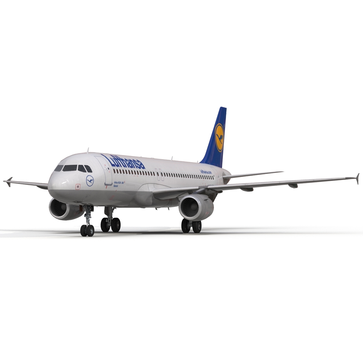 3D Airbus A320 Lufthansa