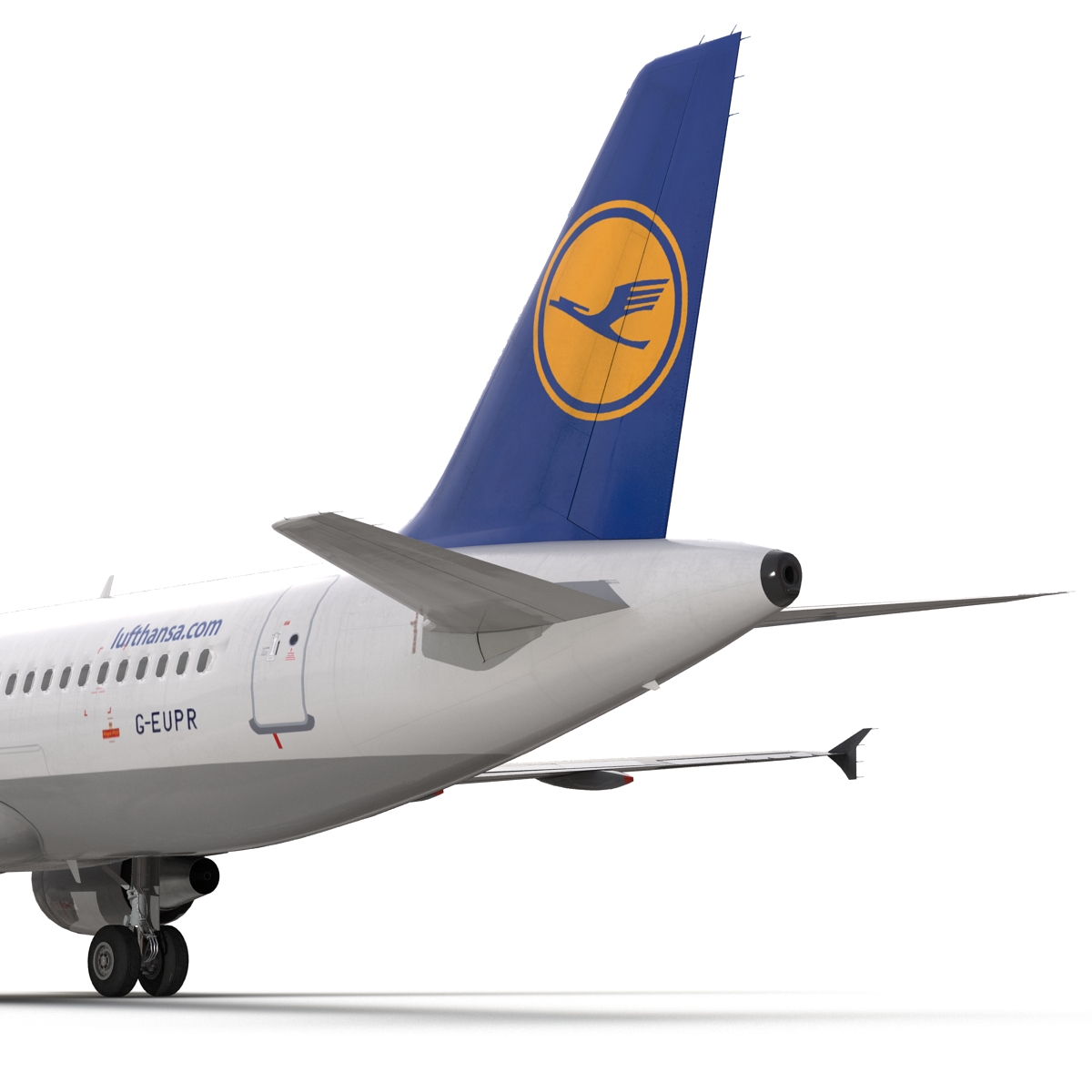 3D Airbus A320 Lufthansa