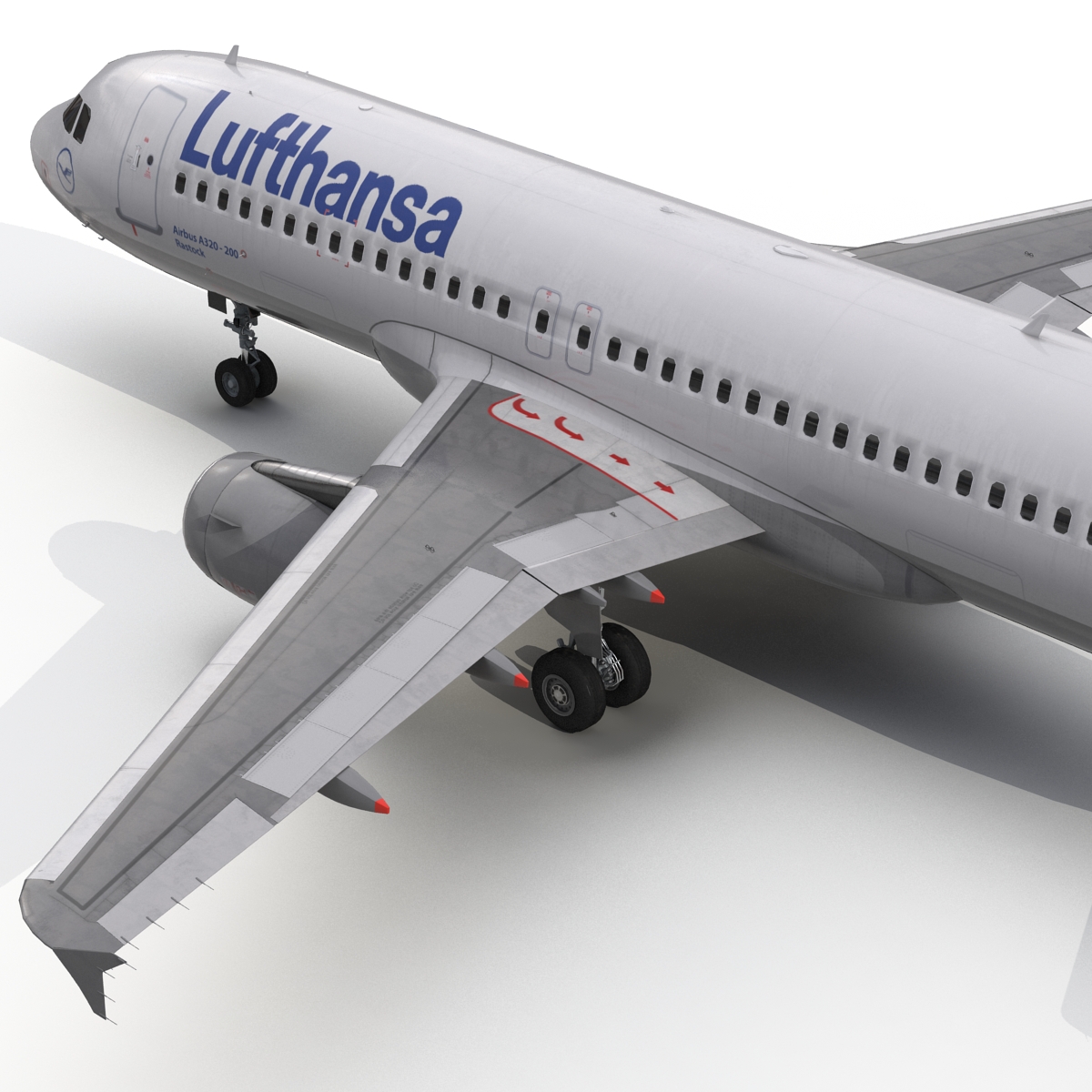 3D Airbus A320 Lufthansa