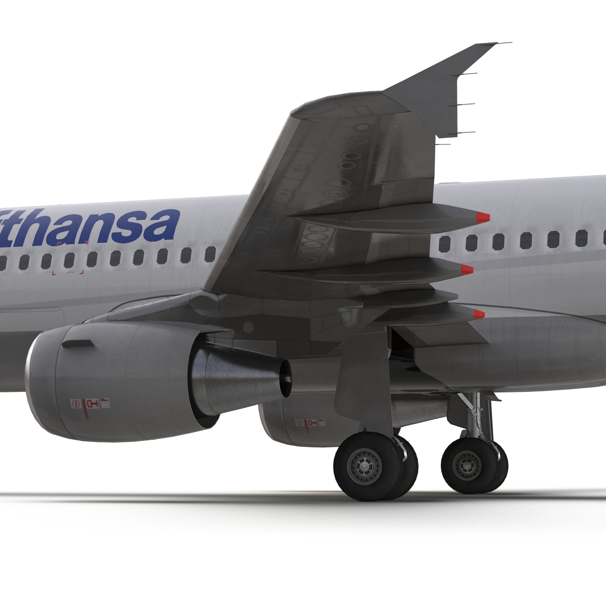 3D Airbus A320 Lufthansa