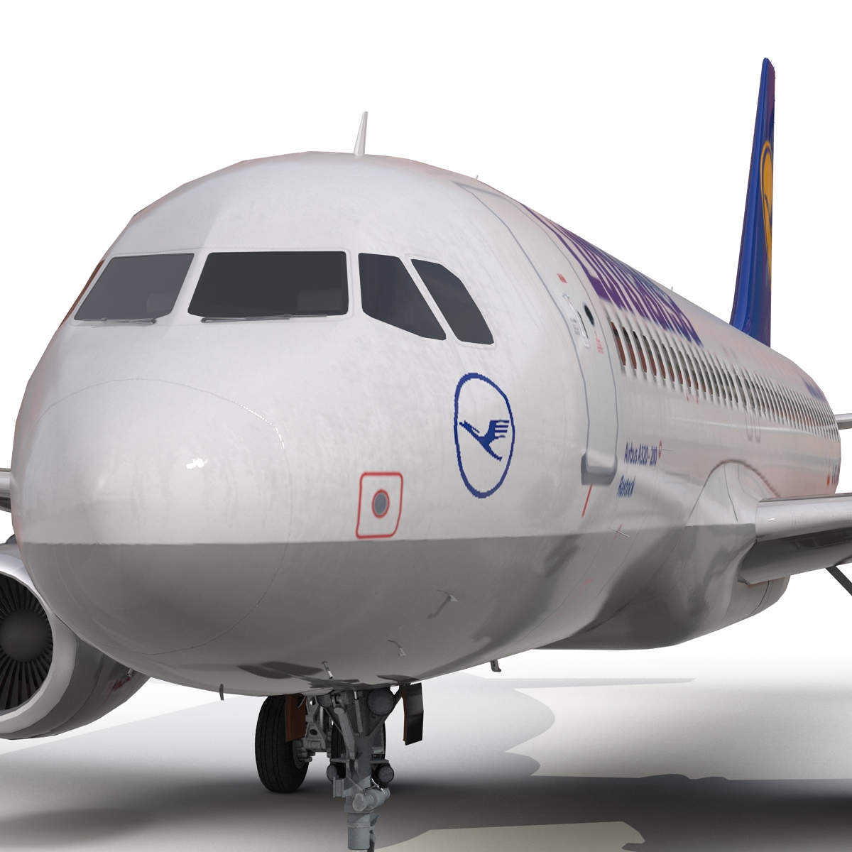 3D Airbus A320 Lufthansa